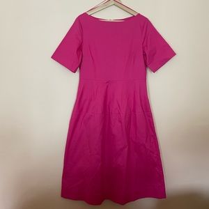 COS Waisted Pink Cotton Dress size 12